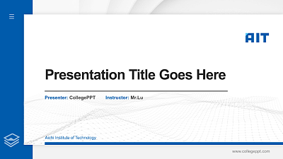 Aichi Institute of Technology Thesis Proposal/Graduation Defense PPT Template