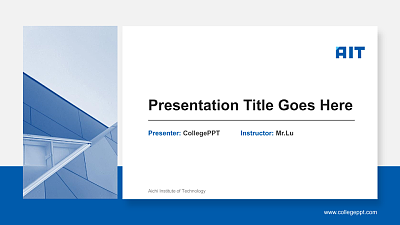 Aichi Institute of Technology General Purpose PPT Template