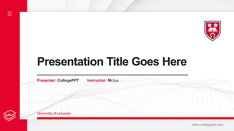 University of Leicester Thesis Proposal/Graduation Defense PPT Template