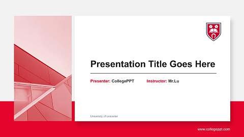 University of Leicester General Purpose PPT Template