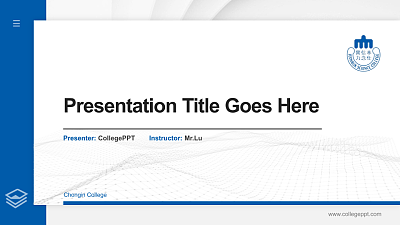 Chongin College Thesis Proposal/Graduation Defense PPT Template