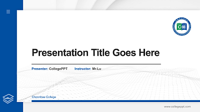 Choonhae College Thesis Proposal/Graduation Defense PPT Template