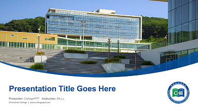 Choonhae College Course/Courseware Creation PPT Template