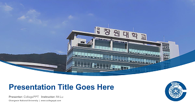 Changwon National University Course/Courseware Creation PPT Template