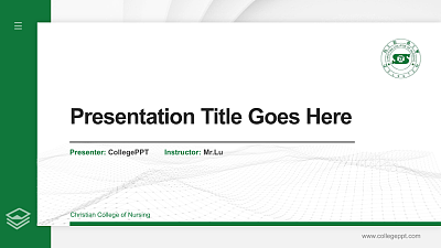 Christian College of Nursing Thesis Proposal/Graduation Defense PPT Template