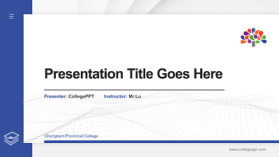 Chungnam Provincial College Thesis Proposal/Graduation Defense PPT Template