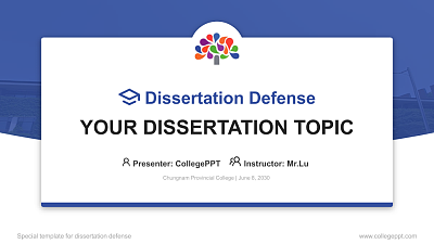 Chungnam Provincial College Graduation Thesis Defense PPT Template