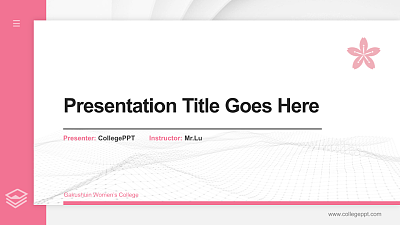 Gakushuin Women’s College Thesis Proposal/Graduation Defense PPT Template