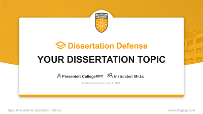 Bucheon University Graduation Thesis Defense PPT Template
