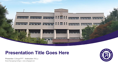 Busan Kyungsang College Course/Courseware Creation PPT Template