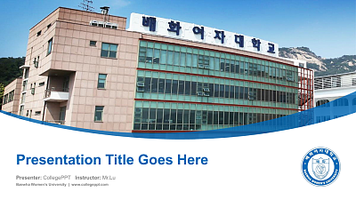 Baewha Women’s University Course/Courseware Creation PPT Template