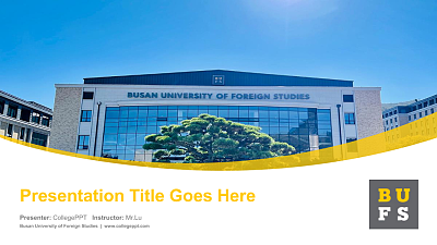 Busan University of Foreign Studies Course/Courseware Creation PPT Template